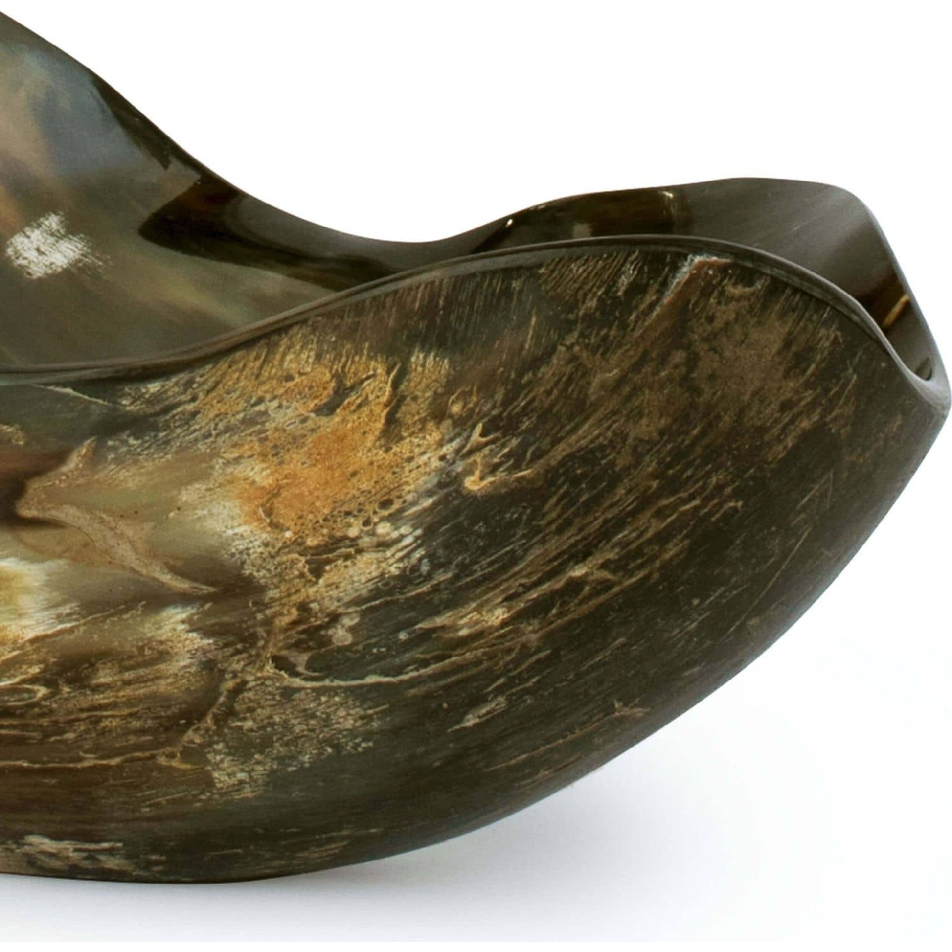 Black Horn Bowl by Regina Andrew in ebony. Made from horn in a eclectic & global style.