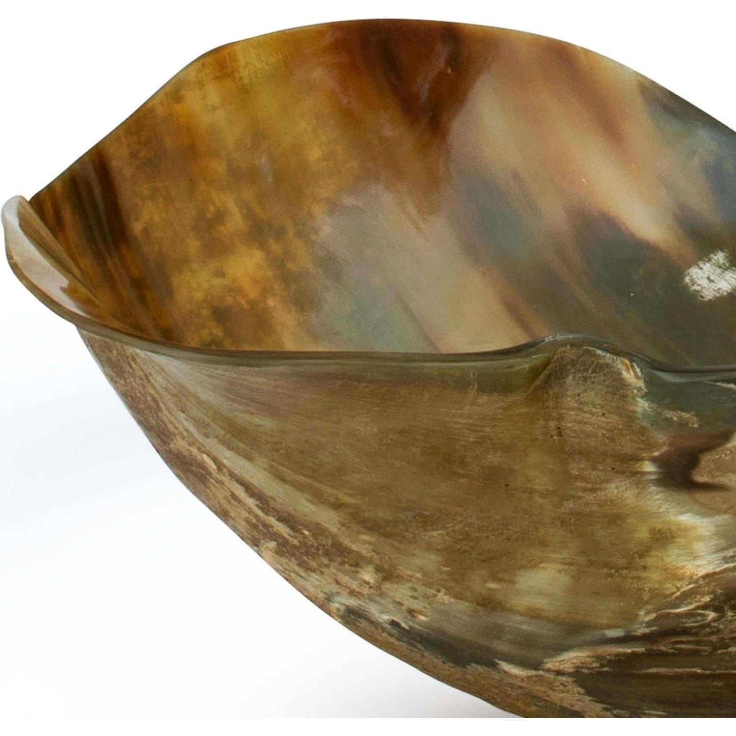 003 S-286735 | Closeup | Black Horn Bowl by Regina Andrew in ebony. Made from horn in a eclectic & global style.