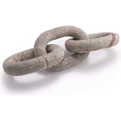 Atlas Marble Chain by Regina Andrew in white, natural and white. Made from marble in a coastal style.