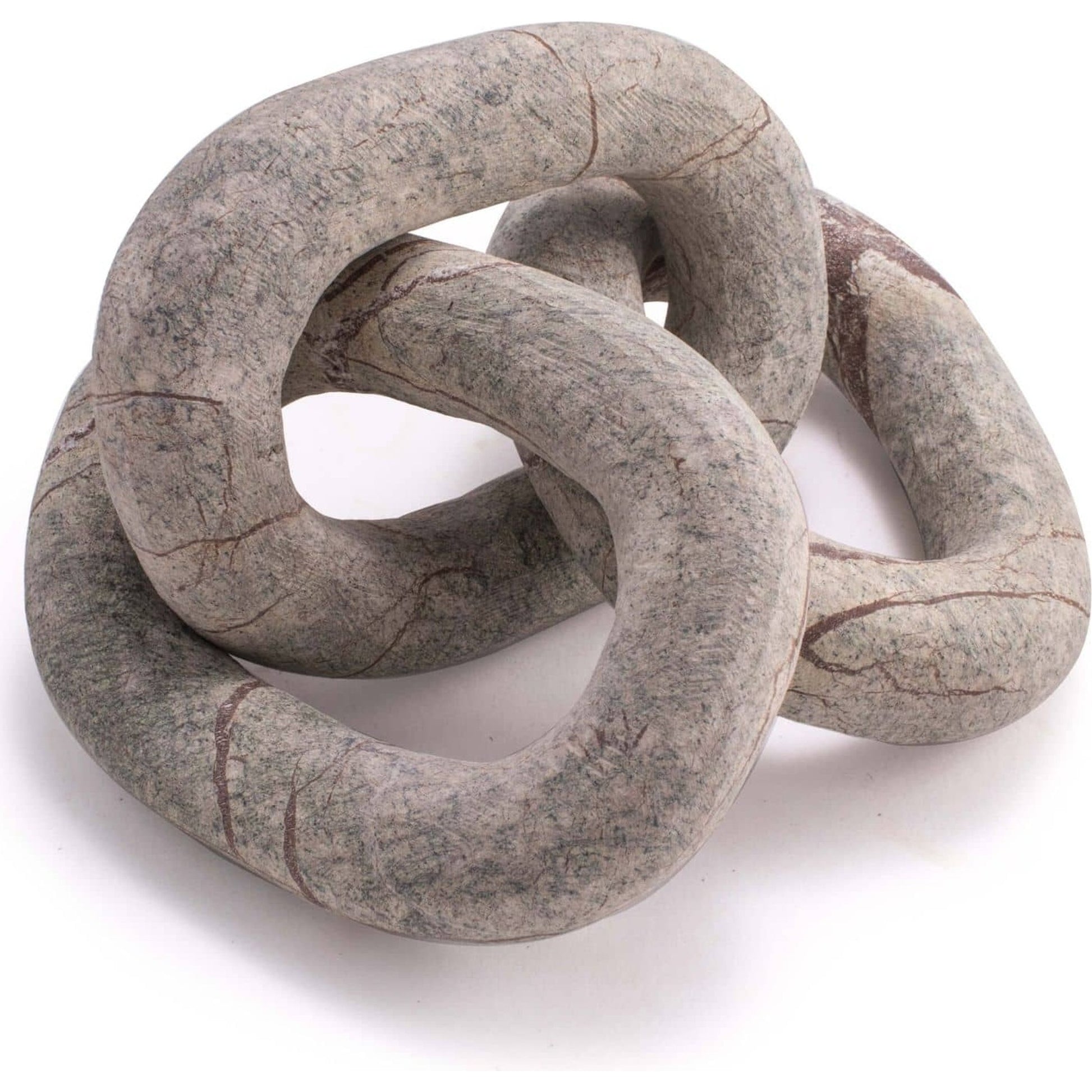 Atlas Marble Chain by Regina Andrew in white, natural and white. Made from marble in a coastal style.