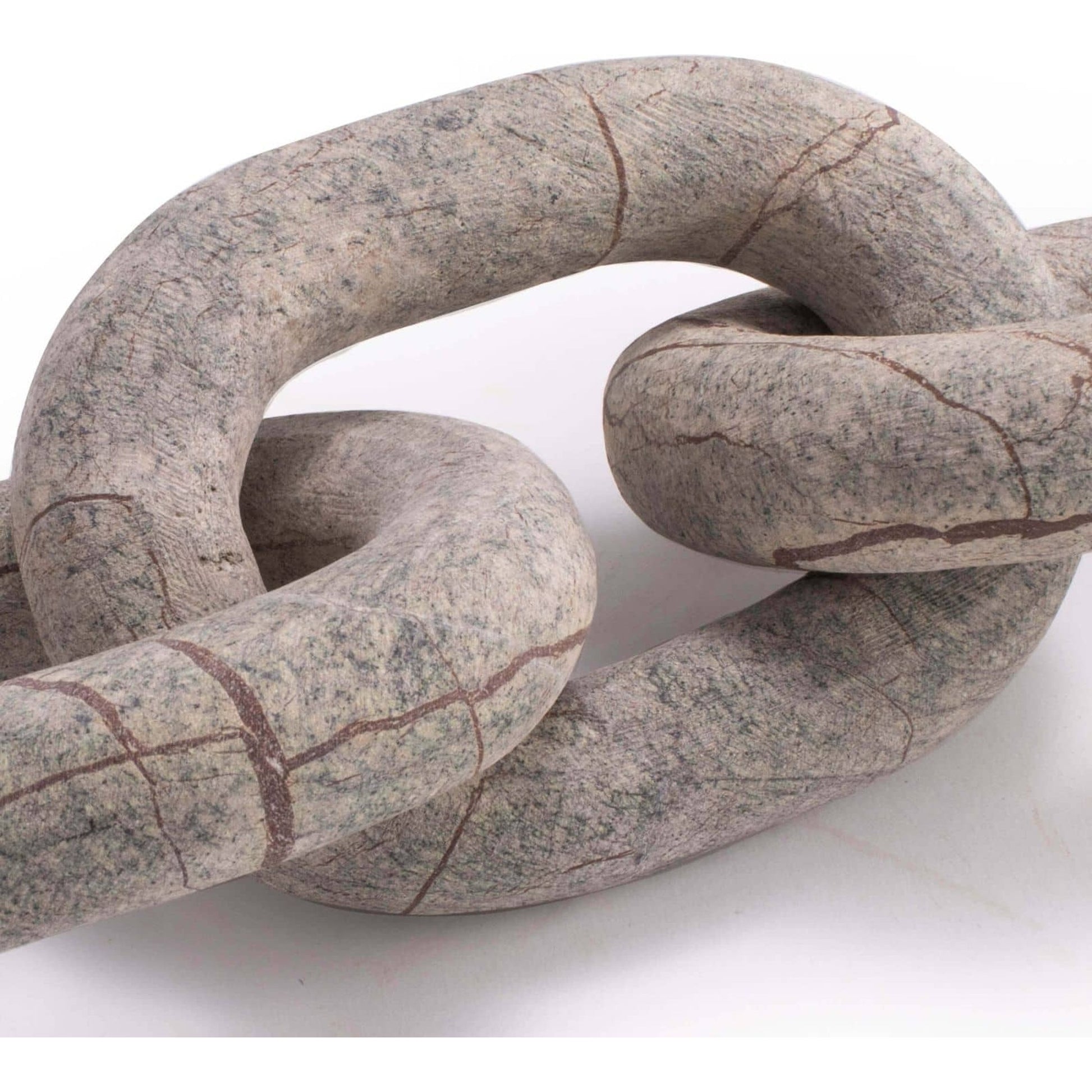 Atlas Marble Chain by Regina Andrew in white, natural and white. Made from marble in a coastal style.