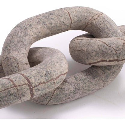 Atlas Marble Chain by Regina Andrew in white, natural and white. Made from marble in a coastal style.