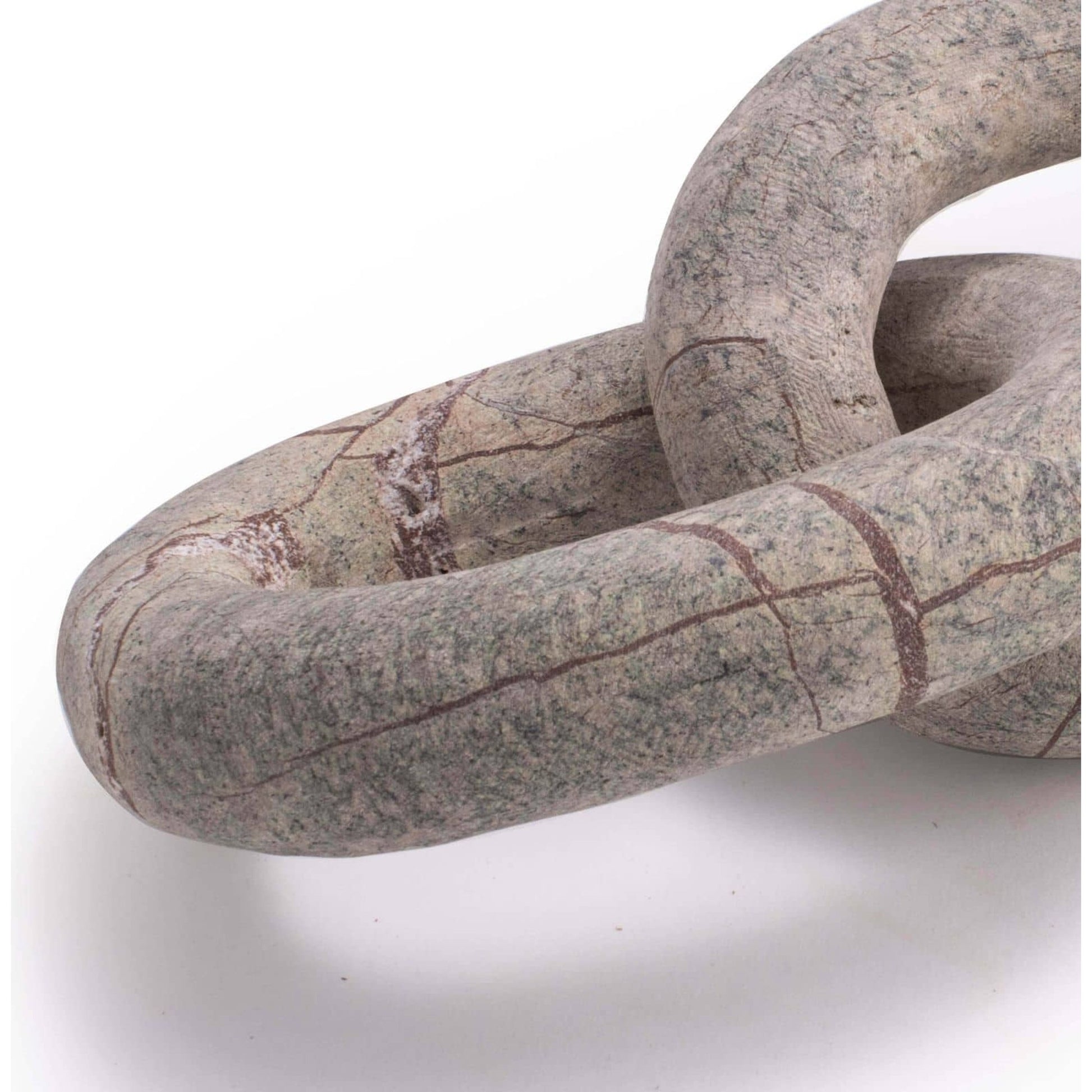 Atlas Marble Chain by Regina Andrew in white, natural and white. Made from marble in a coastal style.