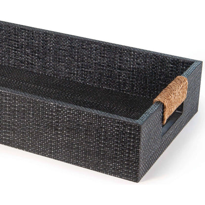 Logia Rectangle Tray by Regina Andrew in white. Made from resin in a modern style.