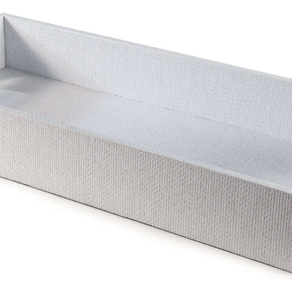 Logia Rectangle Tray by Regina Andrew in white. Made from resin in a modern style.