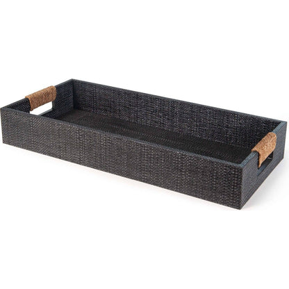 Logia Rectangle Tray by Regina Andrew in white. Made from resin in a modern style.