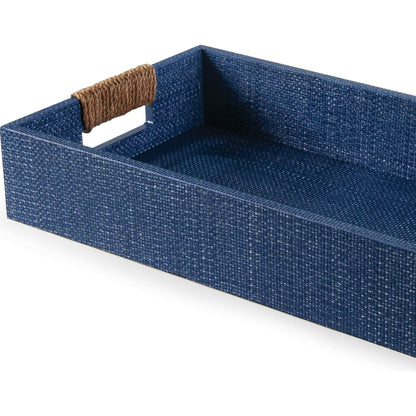 Logia Rectangle Tray by Regina Andrew in white. Made from resin in a modern style.