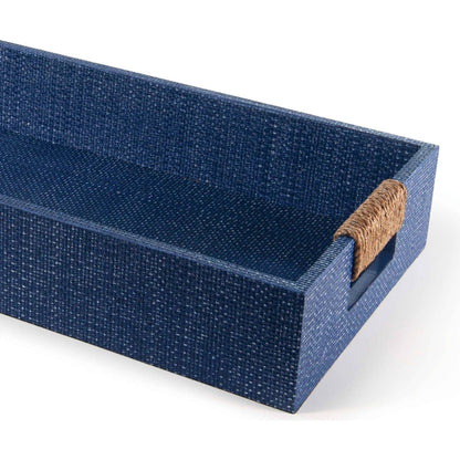 Logia Rectangle Tray by Regina Andrew in white. Made from resin in a modern style.