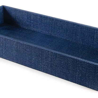 Logia Rectangle Tray by Regina Andrew in white. Made from resin in a modern style.