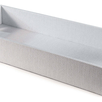 Logia Rectangle Tray by Regina Andrew in white. Made from resin in a modern style.