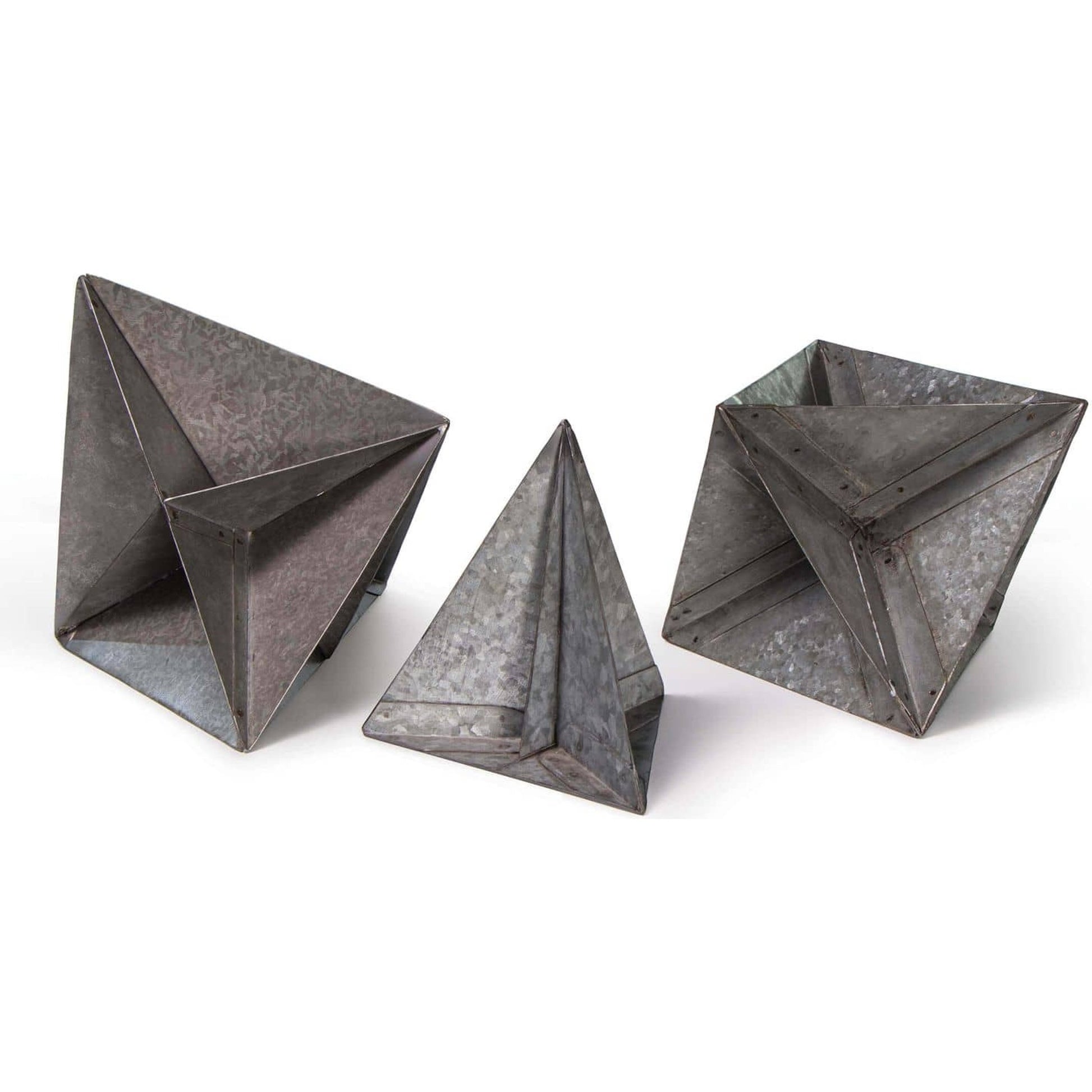 Studio Accessory Set by Regina Andrew in gray and steel. Made from iron in a modern style.