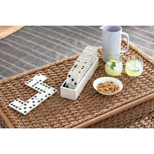 Royal Dominos Set by Regina Andrew in neutral. Made from bone in a transitional style.