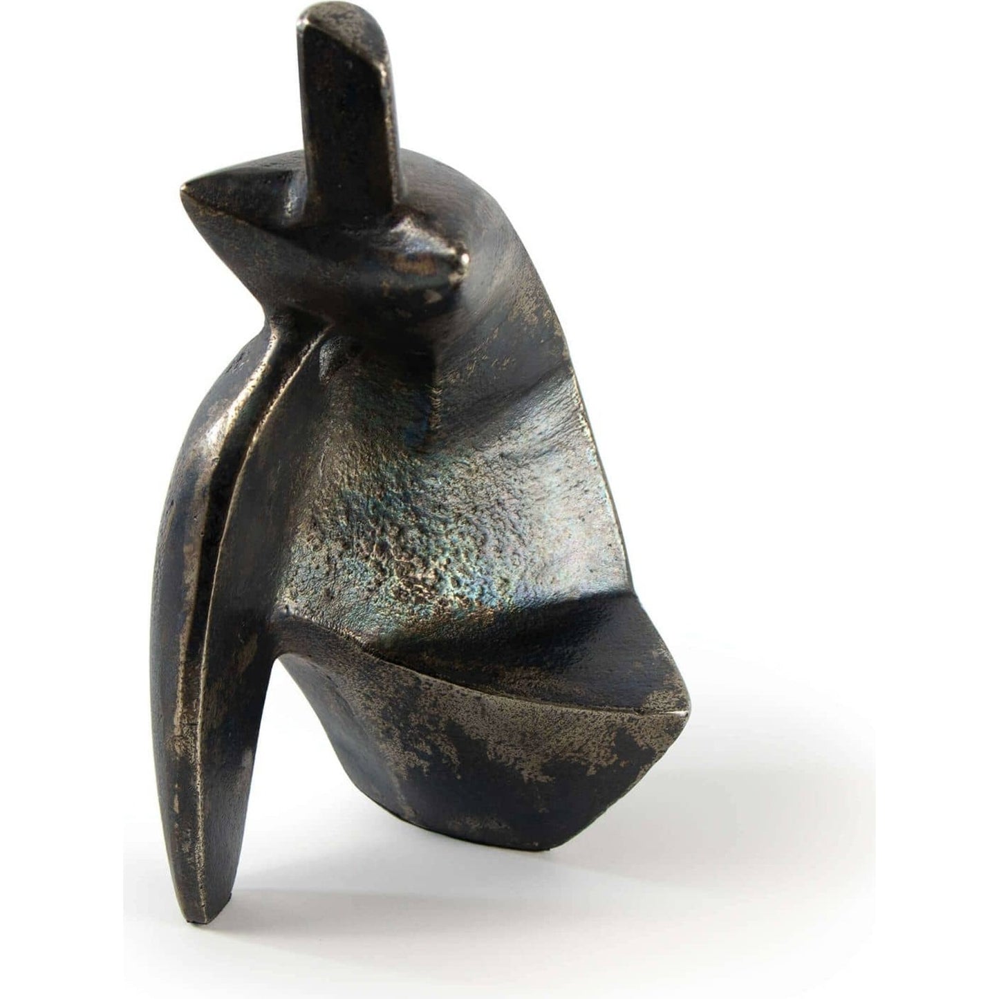 001 SI-1759146 | Primary Silo | Deity Sculpture by Regina Andrew in black and blacken zinc. Made from aluminum in a eclectic & global style.