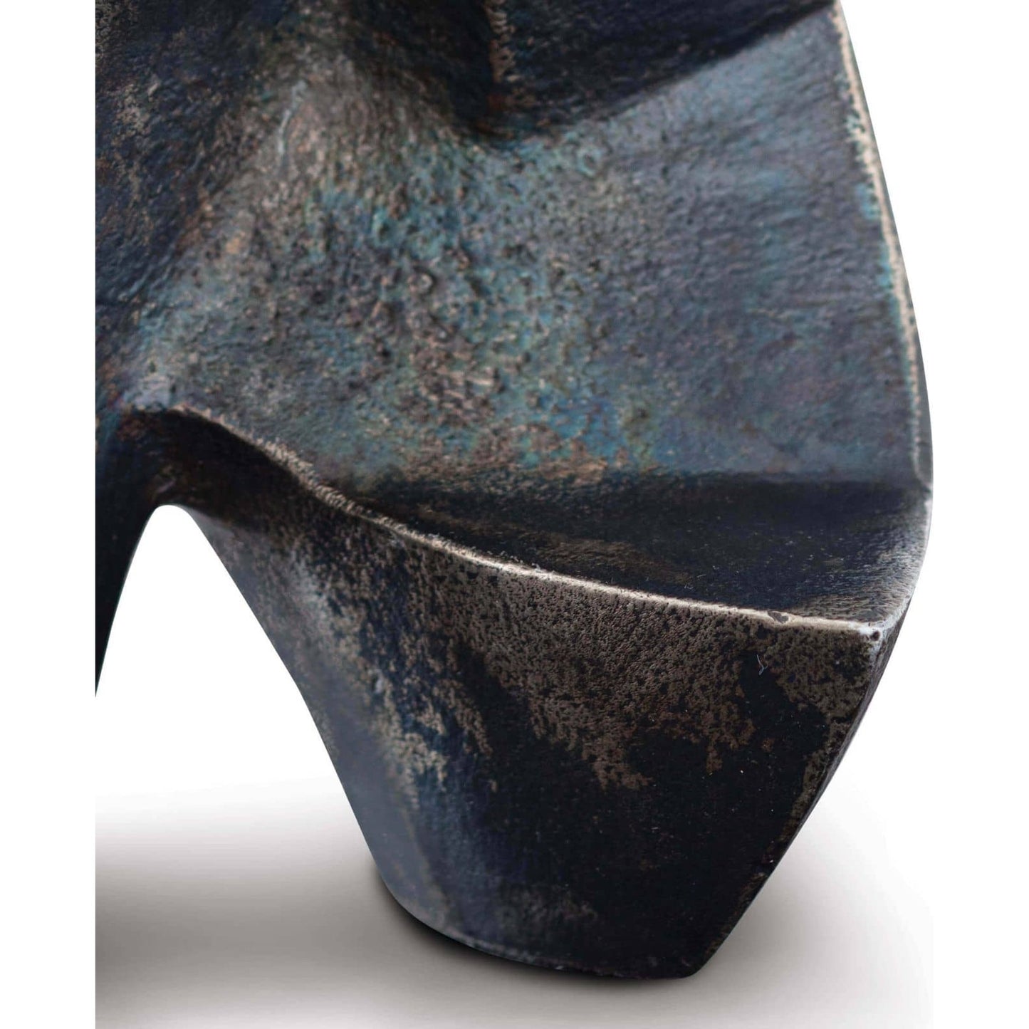 004 SI-1759146 | Closeup | Deity Sculpture by Regina Andrew in black and blacken zinc. Made from aluminum in a eclectic & global style.