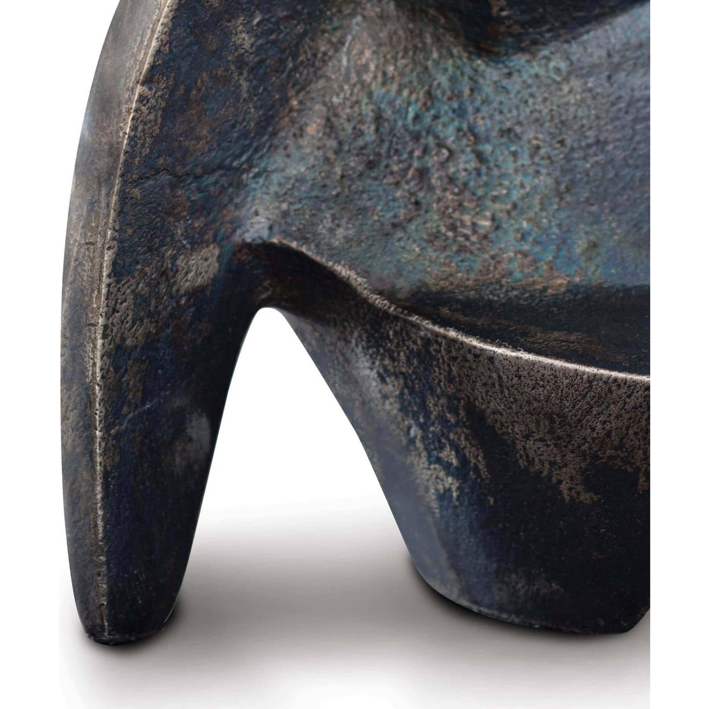 005 SI-1759146 | Closeup | Deity Sculpture by Regina Andrew in black and blacken zinc. Made from aluminum in a eclectic & global style.