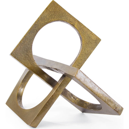 Emil Sculpture by Regina Andrew in brass. Made from aluminum in a eclectic & global style.