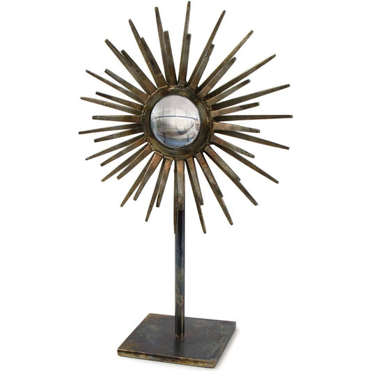 Radiant Sculpture by Regina Andrew in brass. Made from iron in a eclectic & global style.