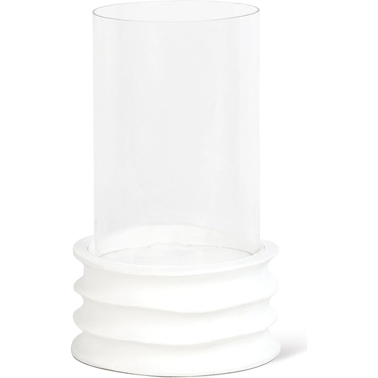 Nabu Hurricane by Regina Andrew in white. Made from aluminum in a modern style.