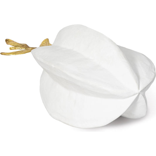 Starfruit Object by Regina Andrew in white. Made from aluminum in a modern style.
