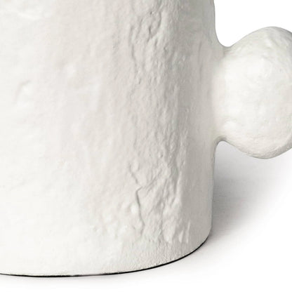 Sanya Vase by Regina Andrew in white. Made from aluminum in a modern style.