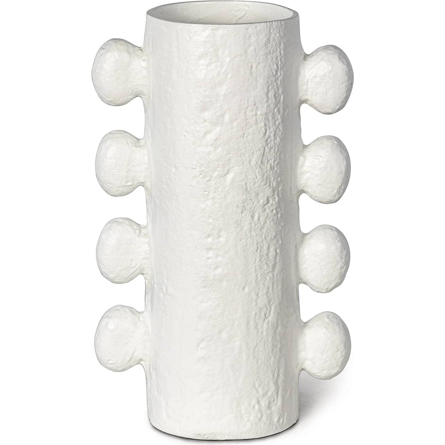 005 SI-1949219 | Primary Silo | Sanya Vase by Regina Andrew in white. Made from aluminum in a modern style.