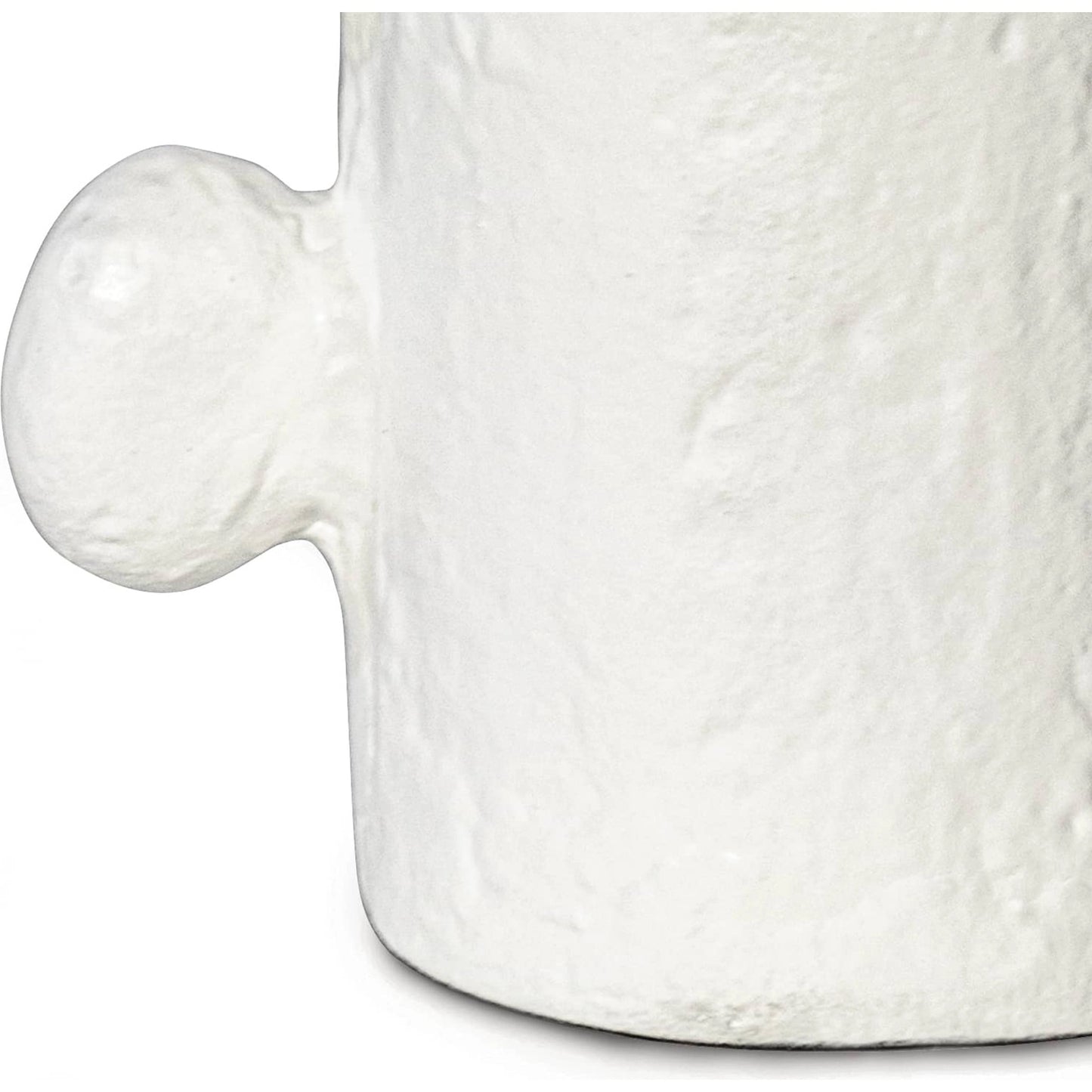 009 SI-1949219 | Closeup | Sanya Vase by Regina Andrew in white. Made from aluminum in a modern style.