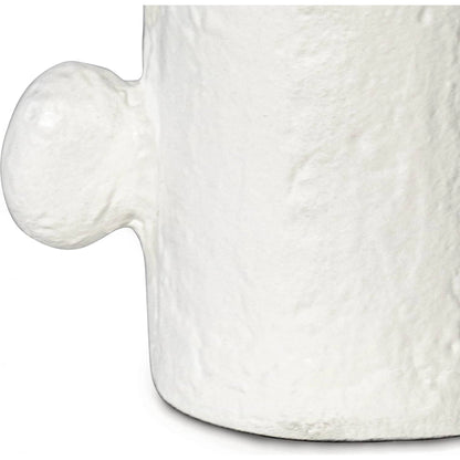 Sanya Vase by Regina Andrew in white. Made from aluminum in a modern style.
