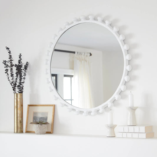 Klein Marble Candle Holder Set by Regina Andrew in white. Made from marble in a modern style.