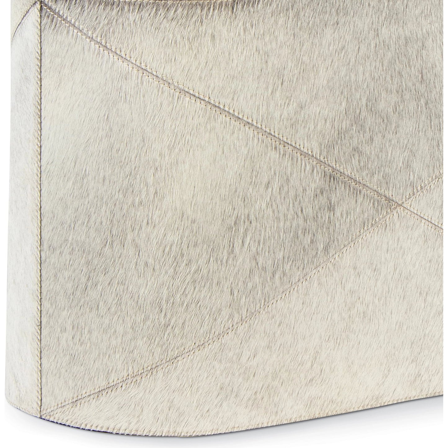 002 SI-1949228 | Additional Silo | Andres Hair on Hide Basket by Regina Andrew in grey. Made from hair on hide in a modern style.