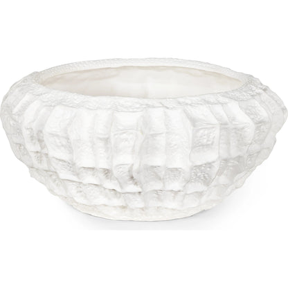 Caspian Ceramic Bowl by Regina Andrew in white. Made from ceramic in a modern style.