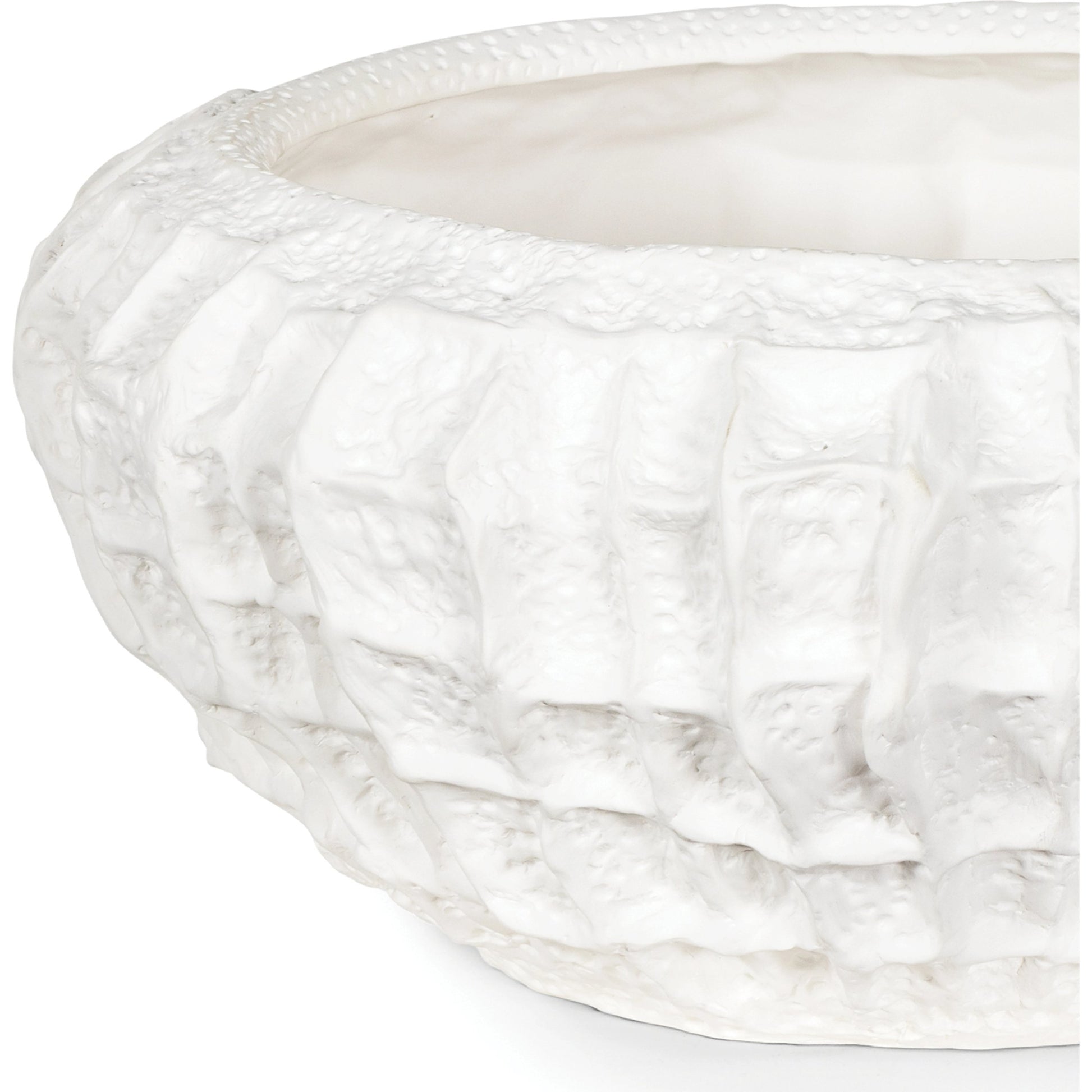 Caspian Ceramic Bowl by Regina Andrew in white. Made from ceramic in a modern style.