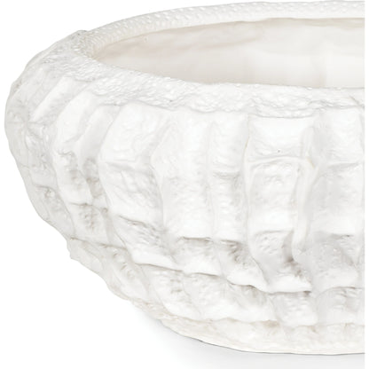 Caspian Ceramic Bowl by Regina Andrew in white. Made from ceramic in a modern style.
