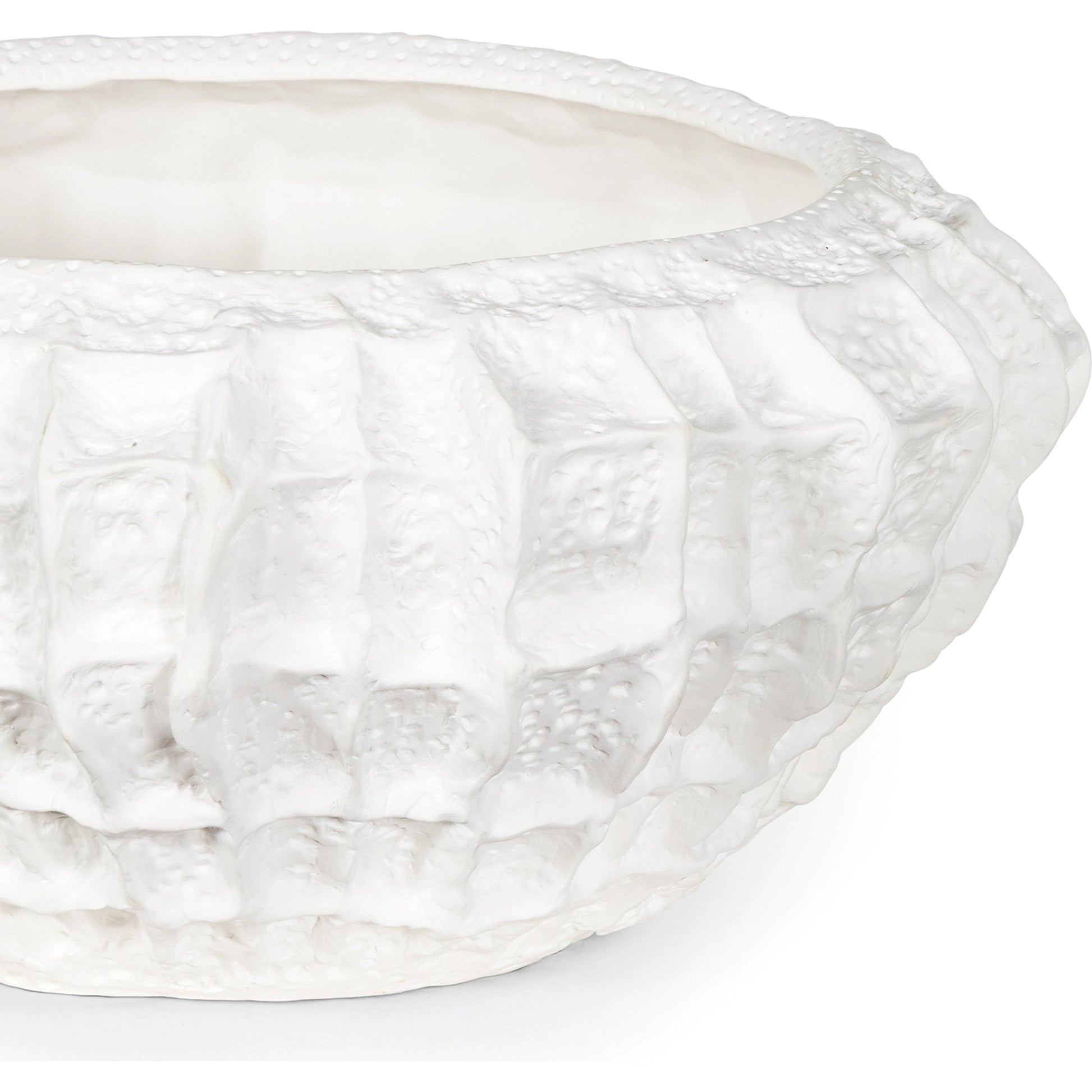 Caspian Ceramic Bowl by Regina Andrew in white. Made from ceramic in a modern style.
