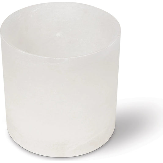 Vanessa Alabaster Votive by Regina Andrew in neutral and natural stone. Made from alabaster in a modern style.