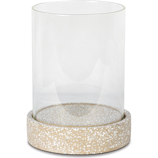 Marcello Terrazzo Hurricane by Regina Andrew in grey and clear. Made from glass in a modern style.