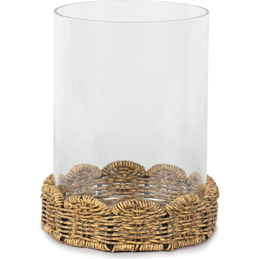Haven Hurricane by Regina Andrew in brown. Made from glass in a cottage & farmhouse style.