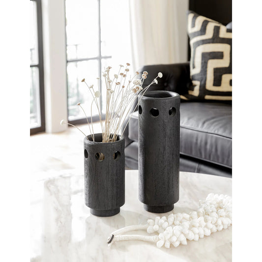 Savior Vase Set by Regina Andrew. Made from mango wood in a modern style.
