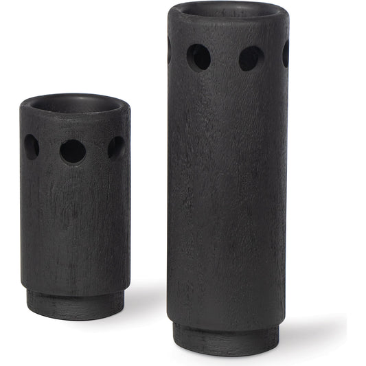 Savior Vase Set by Regina Andrew. Made from mango wood in a modern style.