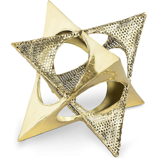 Delta Star by Regina Andrew in gold and polished brass. Made from iron in a modern style.
