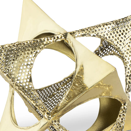 Delta Star by Regina Andrew in gold and polished brass. Made from iron in a modern style.
