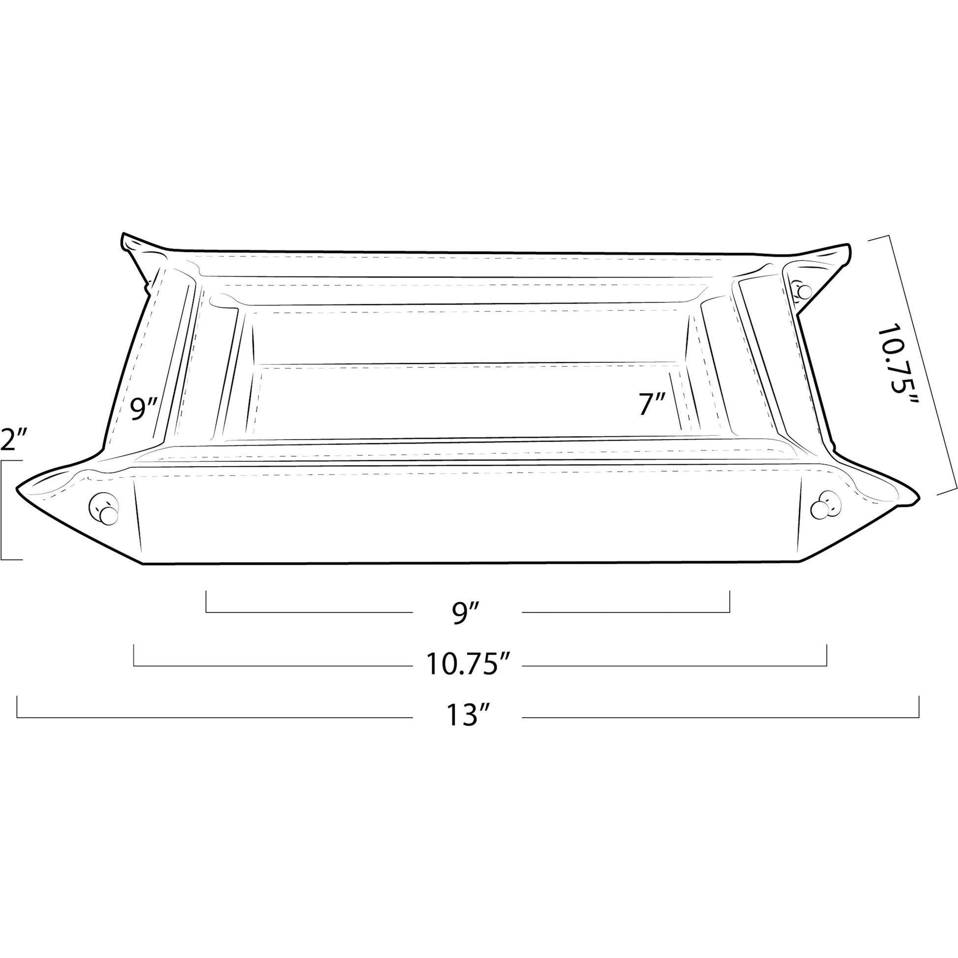 Derby Leather Tray Set by Regina Andrew. Made from leather in a modern style.