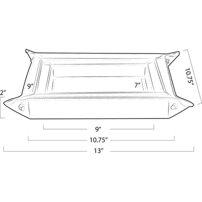 Derby Leather Tray Set by Regina Andrew. Made from leather in a modern style.