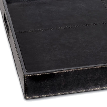 Derby Square Leather Tray by Regina Andrew. Made from leather in a modern style.