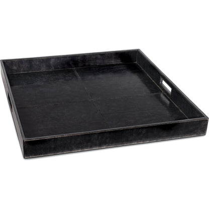 Derby Square Leather Tray by Regina Andrew. Made from leather in a modern style.