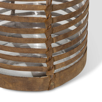 Finn Leather Hurricane by Regina Andrew in brown. Made from leather in a cottage & farmhouse style.