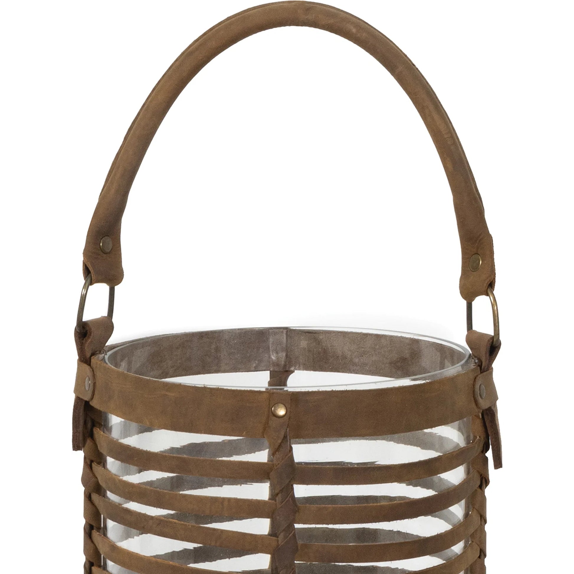 Finn Leather Hurricane by Regina Andrew in brown. Made from leather in a cottage & farmhouse style.