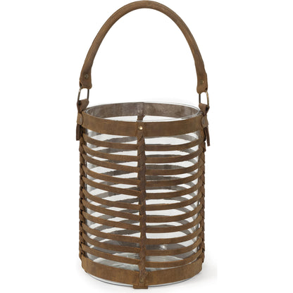 Finn Leather Hurricane by Regina Andrew in brown. Made from leather in a cottage & farmhouse style.