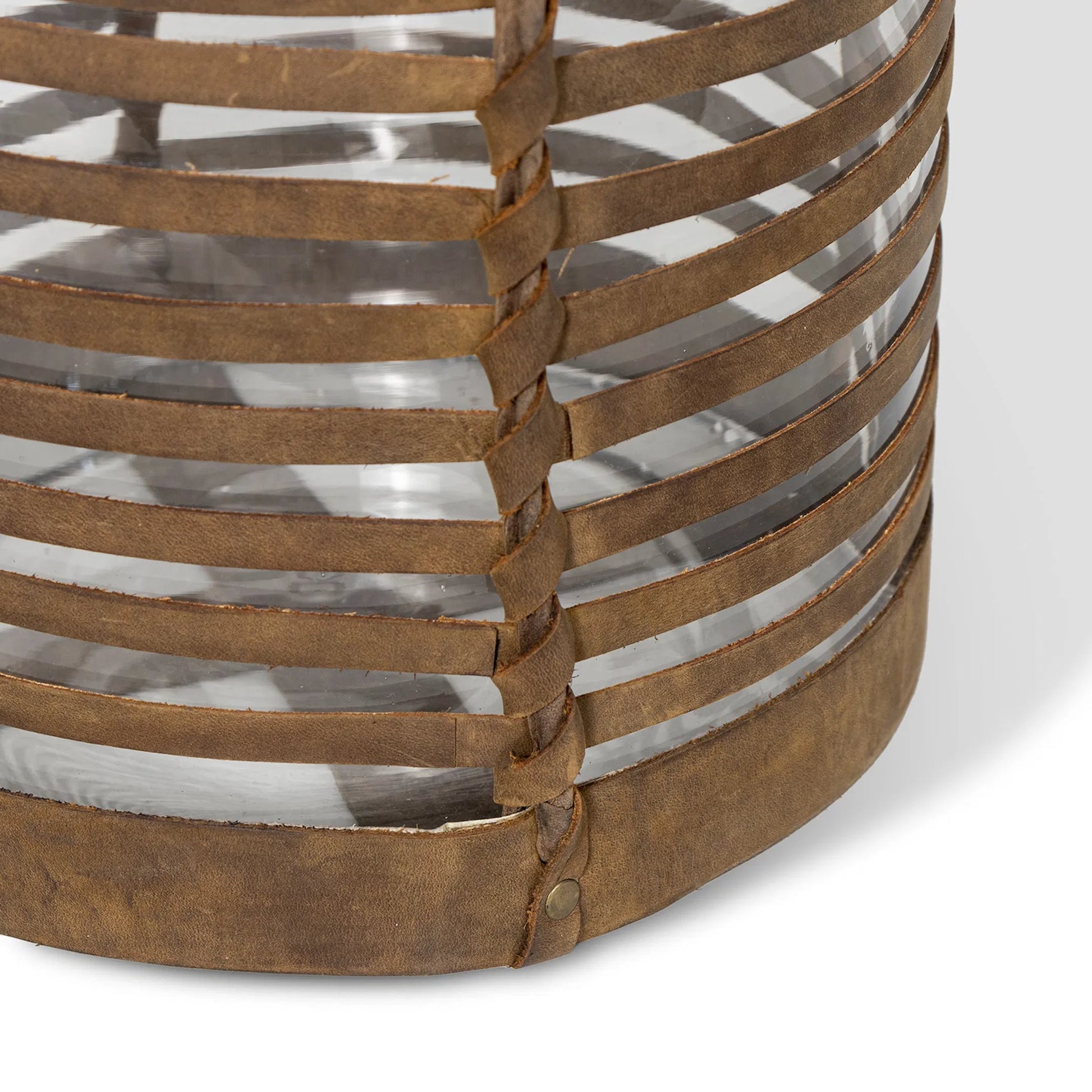 Finn Leather Hurricane by Regina Andrew in brown. Made from leather in a cottage & farmhouse style.