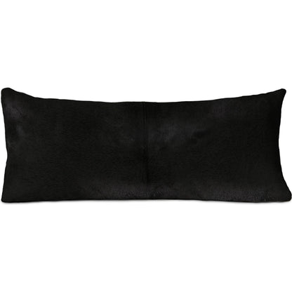 Morgan Hair on Hide Rectangle Pillow by Regina Andrew in black. Made from hair on hide in a modern style.