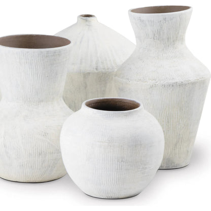 Noor Ceramic Vase Set by Regina Andrew in white. Made from ceramic in a modern style.